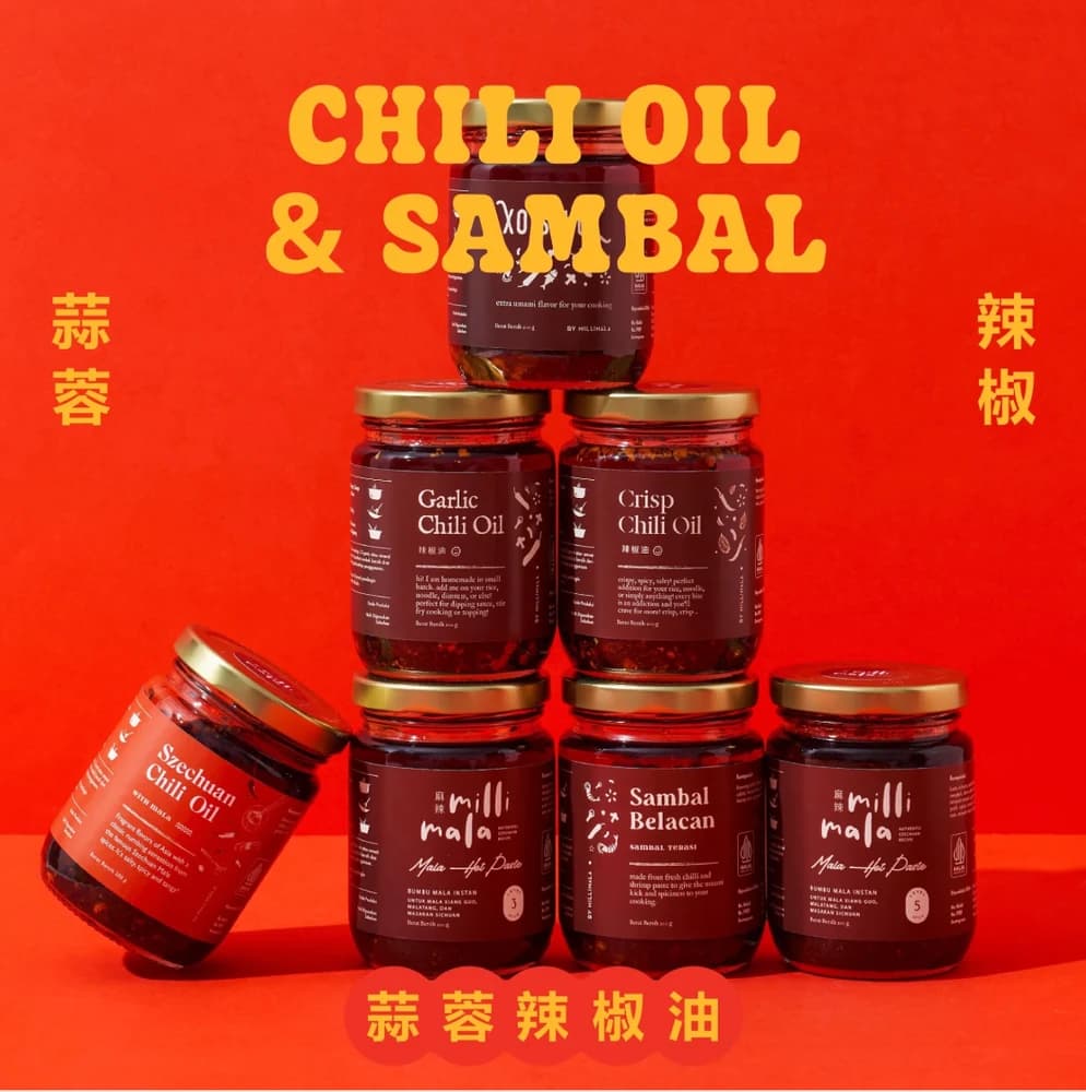 Koleksi Chili Oil & Sambal Millimala